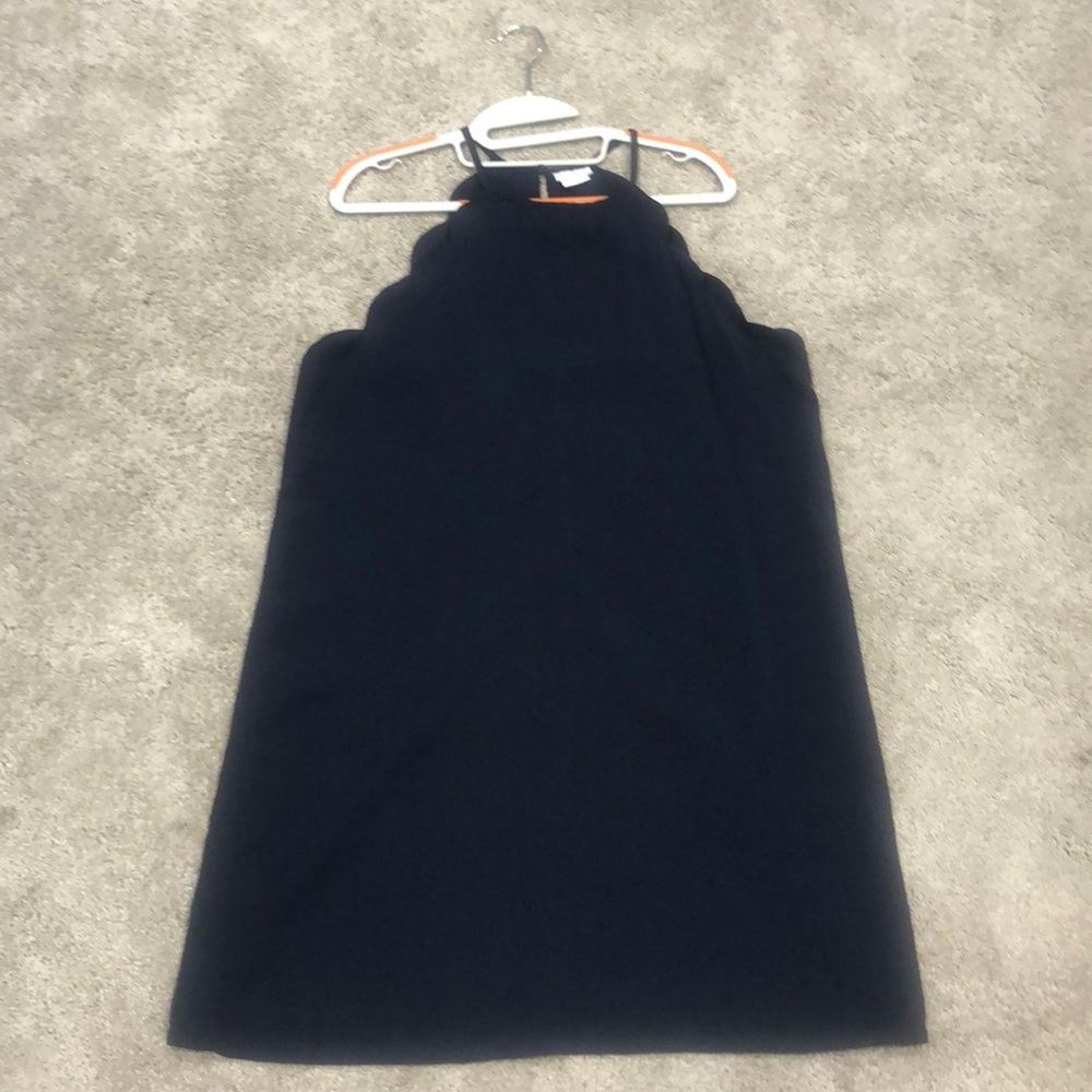 Urban Outfitters High Neck Scalloped Dress